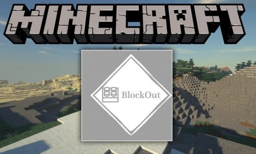 BlockOut mod for minecraft logo