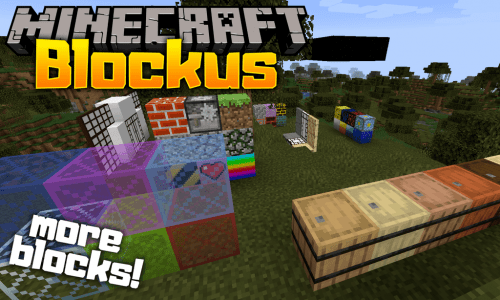 Blockus mod for minecraft logo