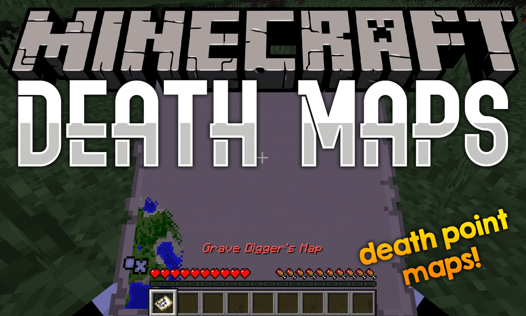 DeathMaps mod for minecraft logo