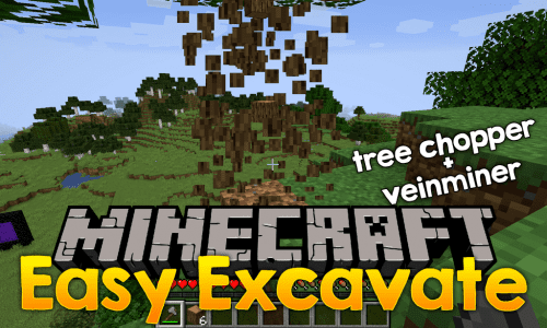 Easy Excavate mod for minecraft logo