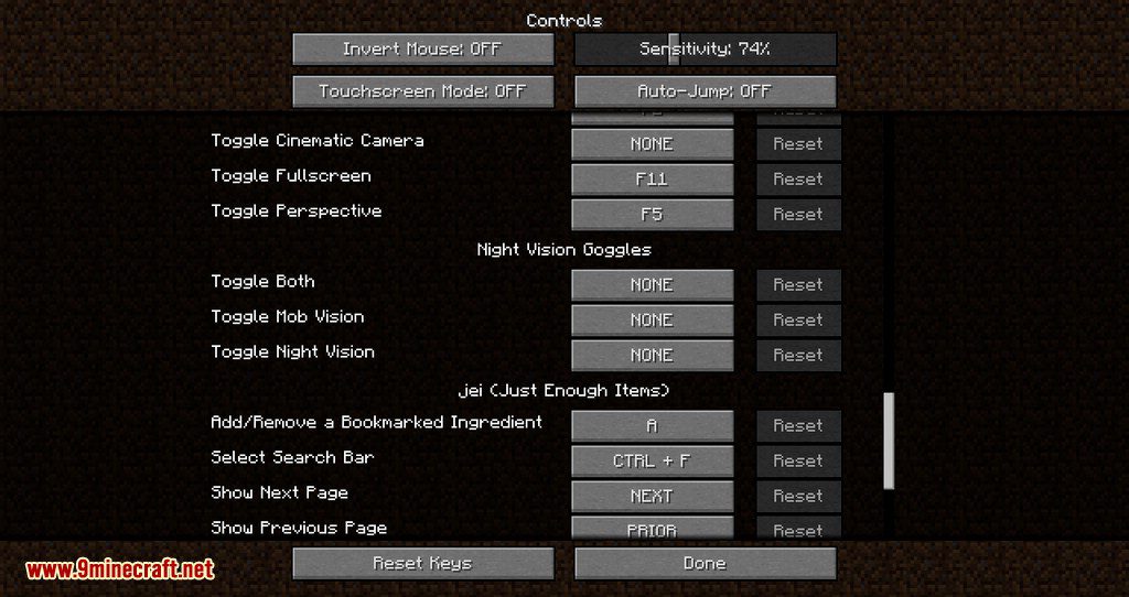 Night Vision Goggles mod for minecraft 01