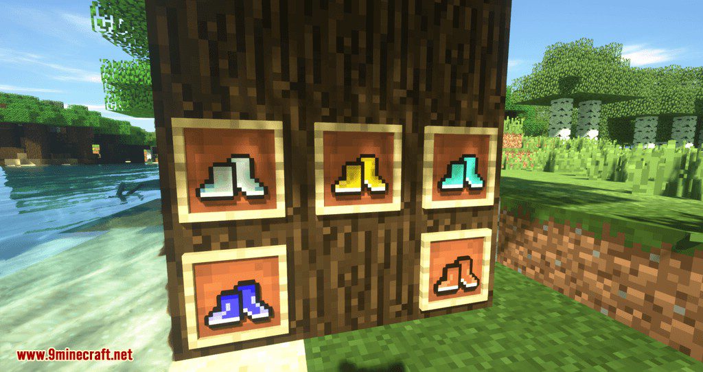 Running Shoes mod for minecraft 01