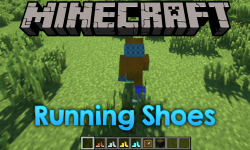 Running Shoes mod for minecraft logo