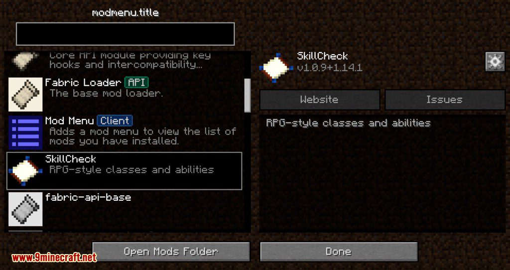 SkillCheck mod for minecraft 01