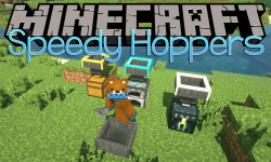 Speedy Hoppers mod for minecraft logo