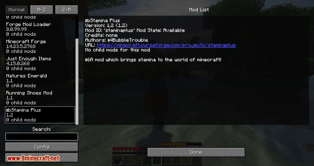 Stamina Plus mod for minecraft 12