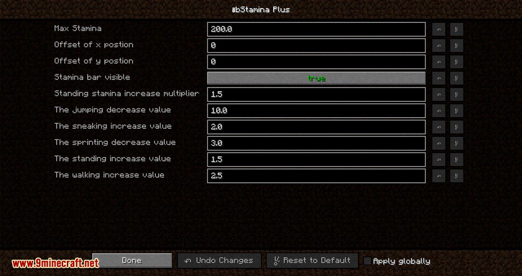 Stamina Plus mod for minecraft 13