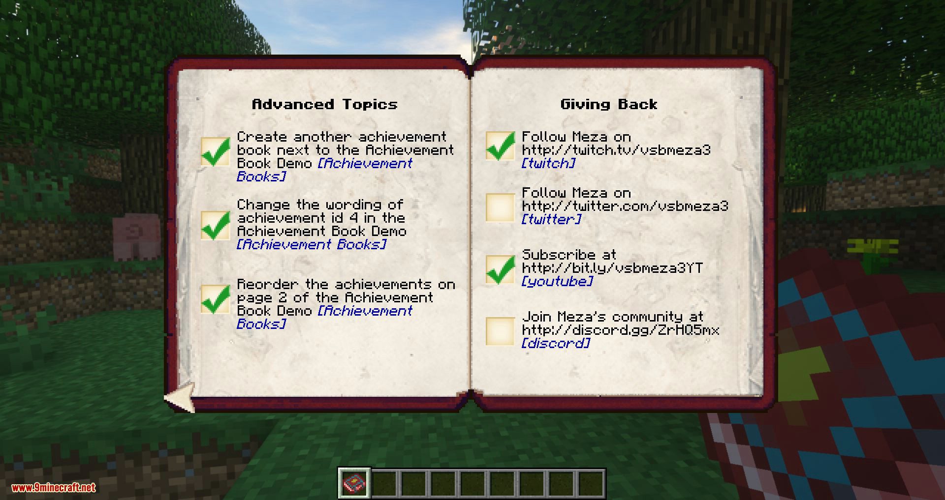 Achievement Book mod for minecraft 04