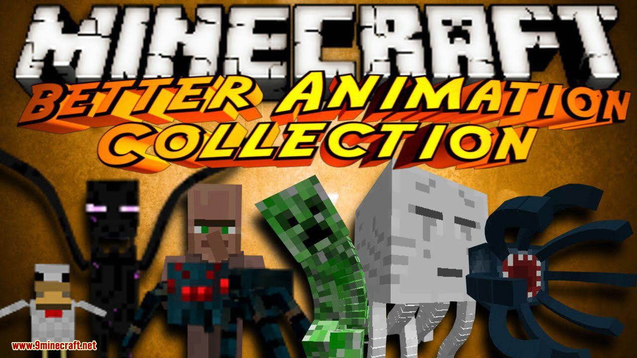 Better Animations Collection 2 mod for minecraft logo