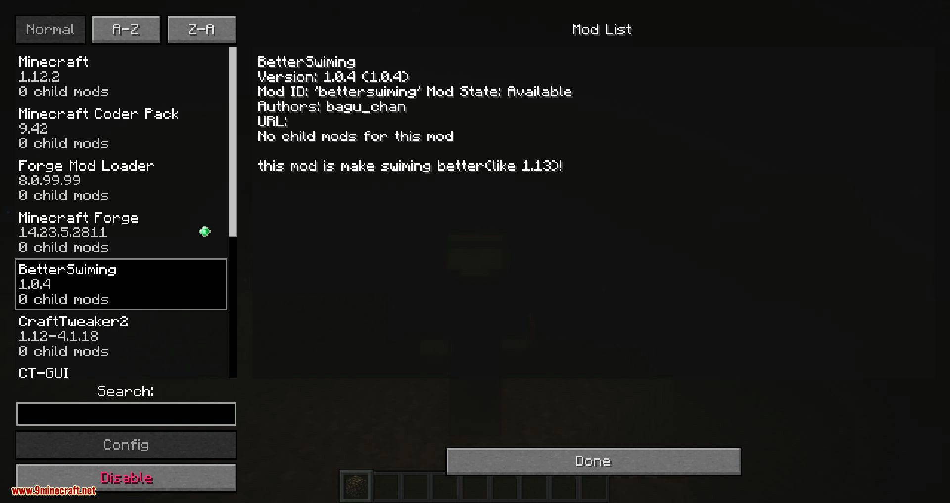 Better Swimming mod for minecraft 09