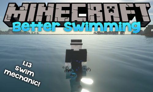 Better Swimming mod for minecraft logo