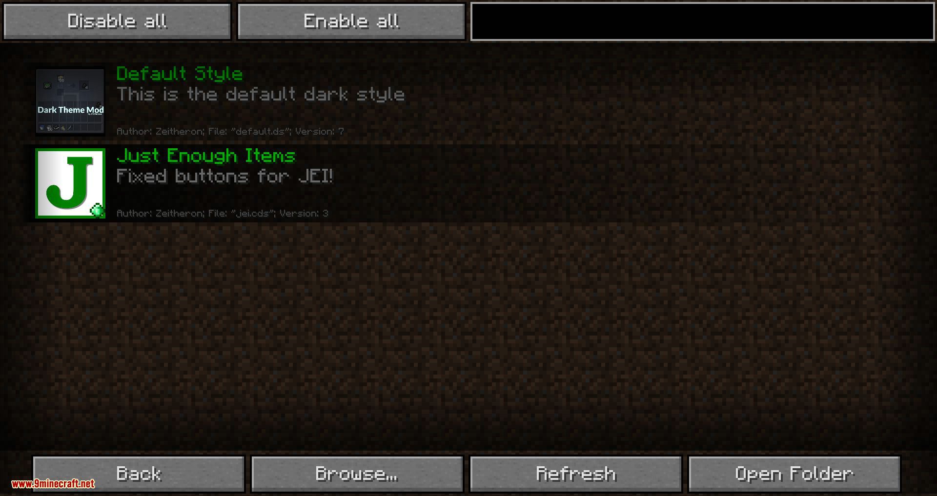 Dark Theme Mod for minecraft 11