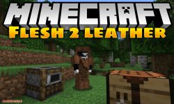 Flesh 2 Leather mod for minecraft logo