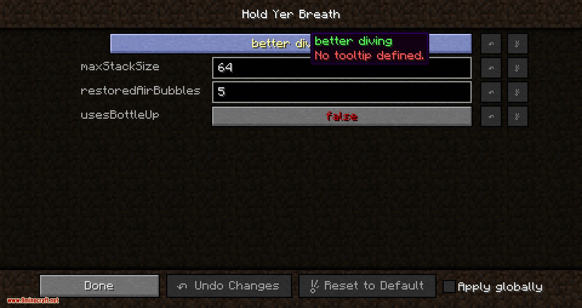 Hold Yer Breath mod for minecraft 10