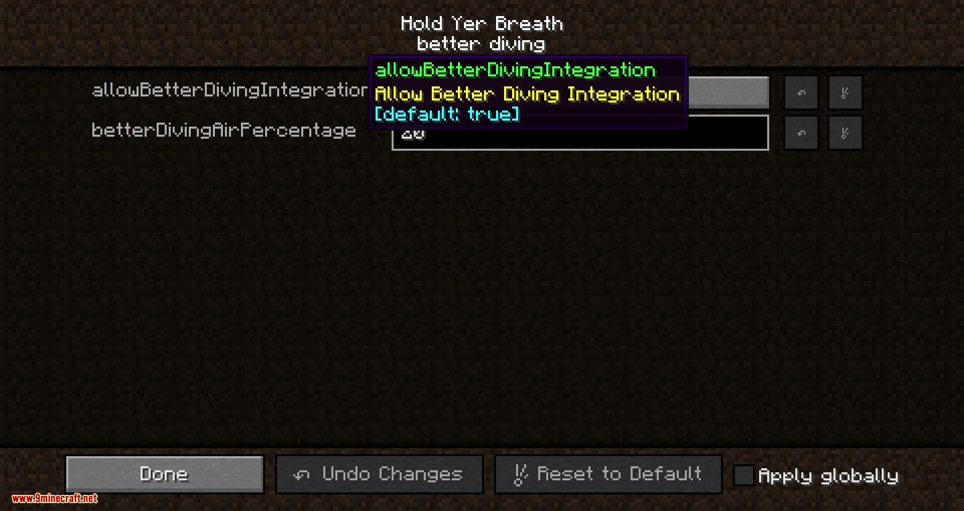 Hold Yer Breath mod for minecraft 11