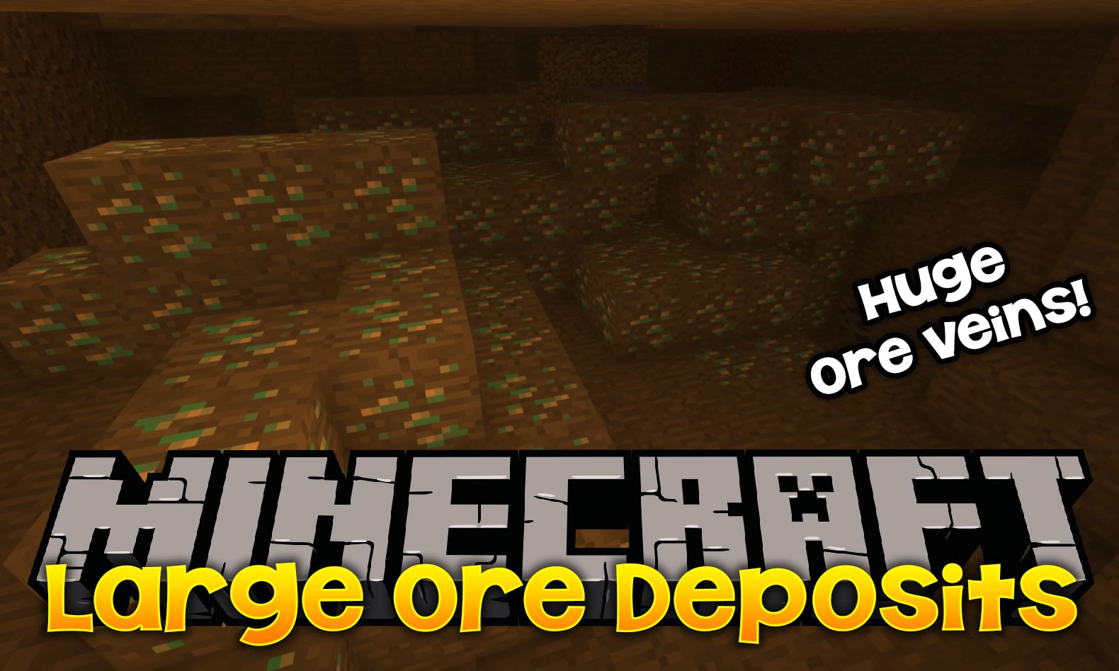 Large Ore Deposits mod for minecraft logo