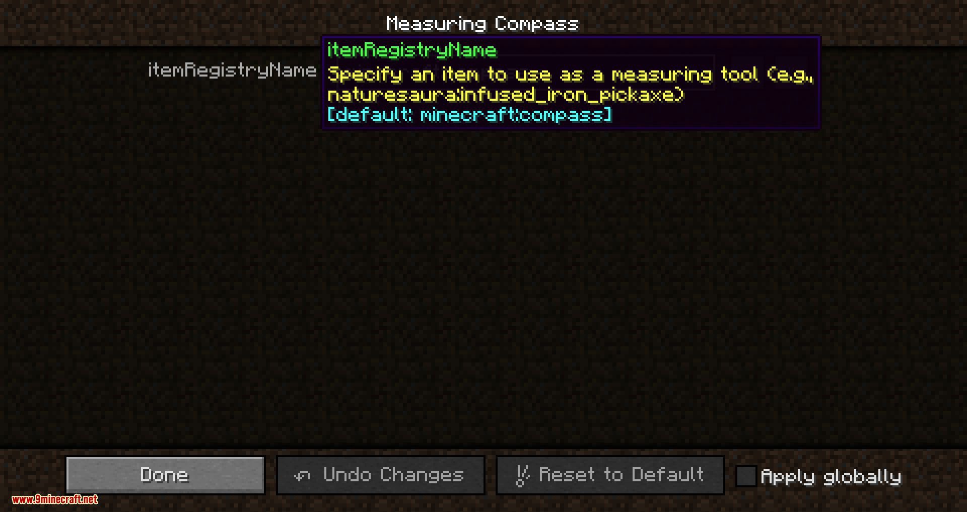 Measuring Compass mod for minecraft 10