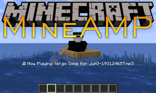 MineAMP mod for minecraft logo