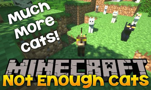 Not Enough Cats mod for minecraft logo