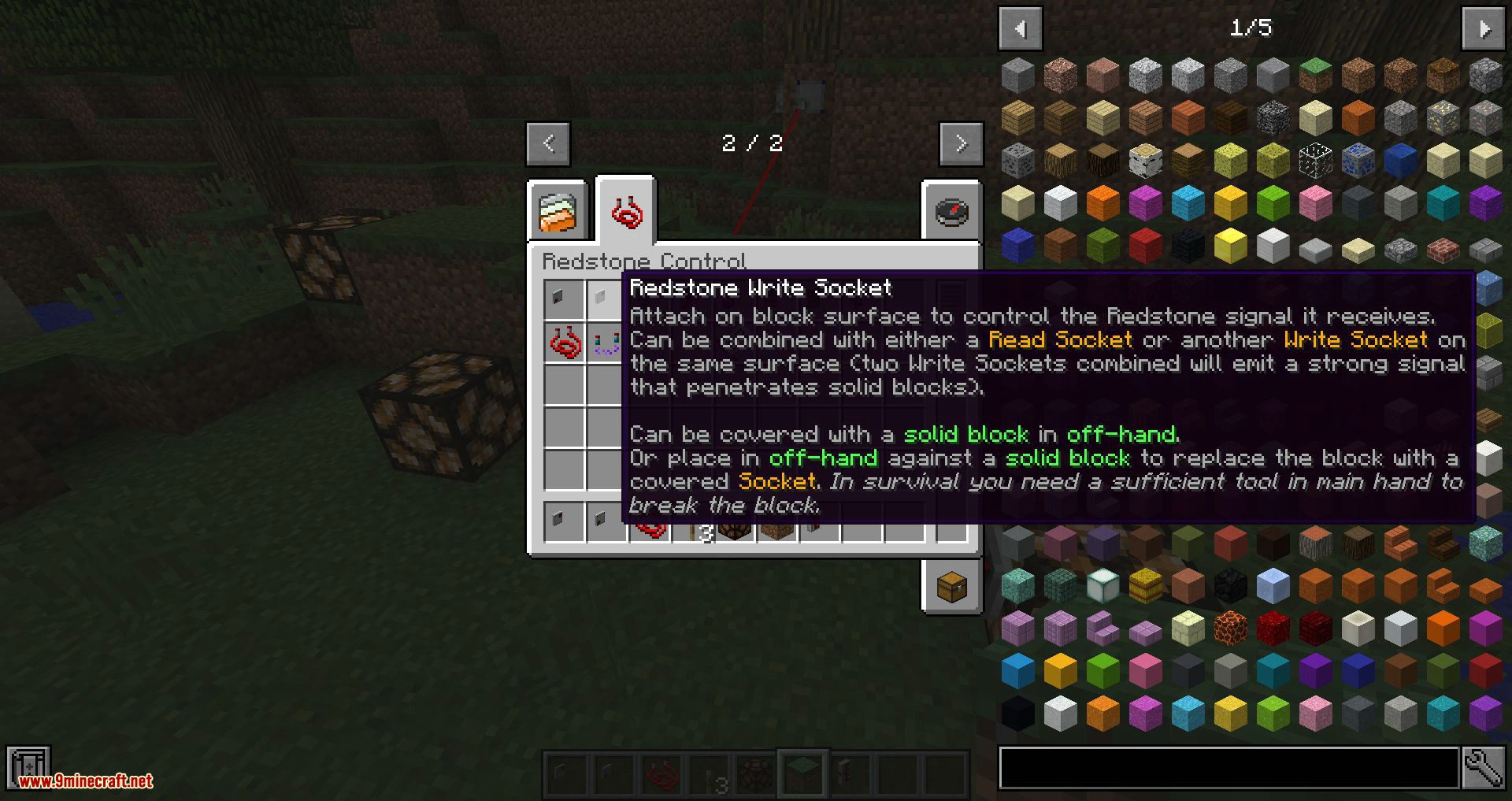 Redstone Control mod for minecraft 07