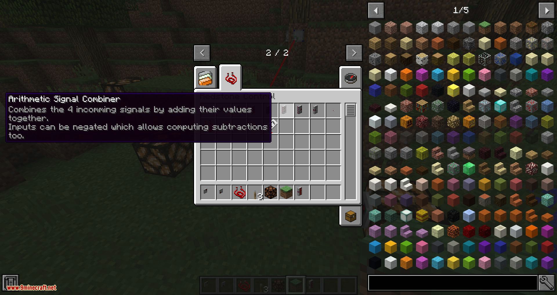 Redstone Control mod for minecraft 09