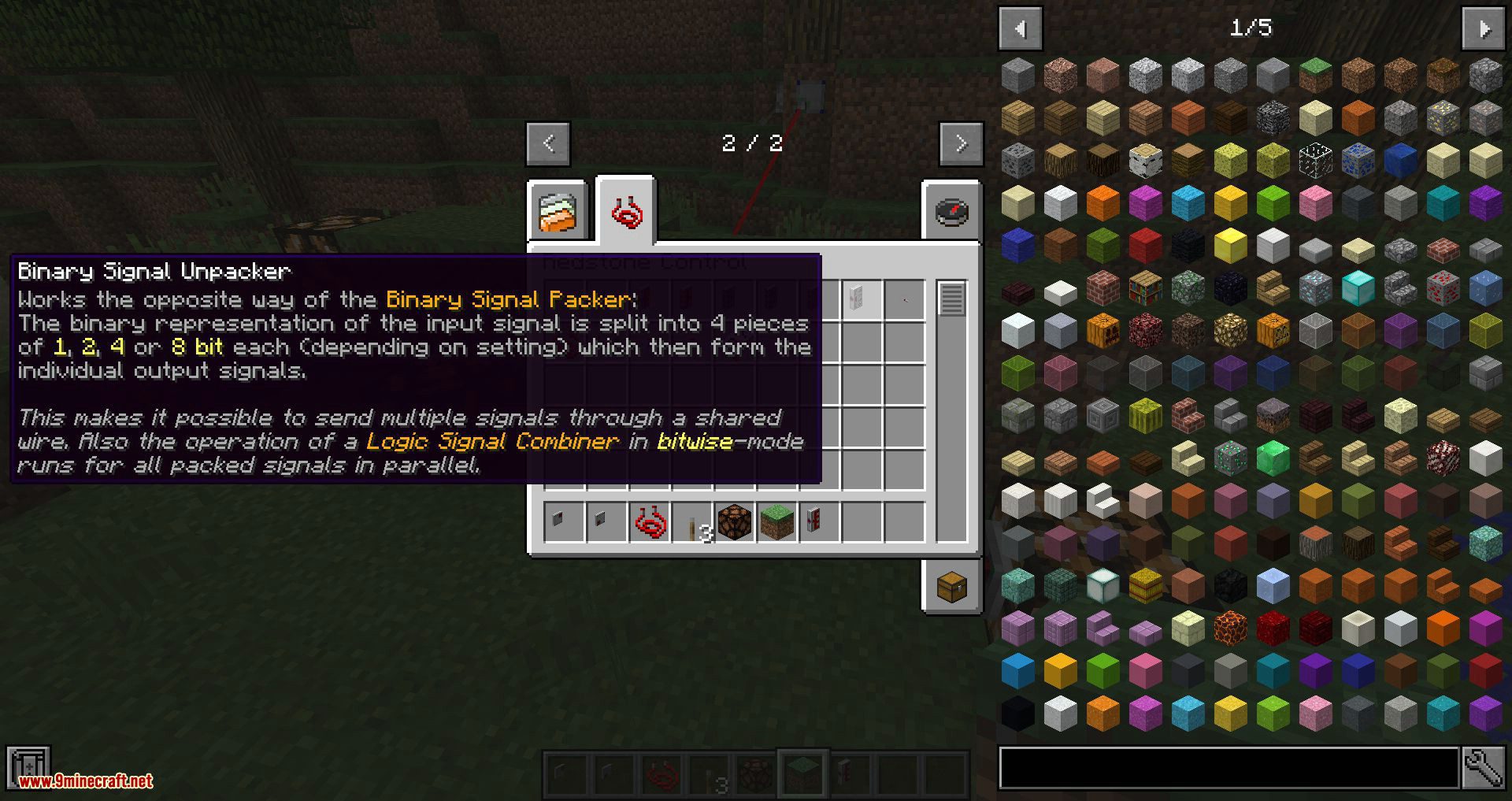 Redstone Control mod for minecraft 10