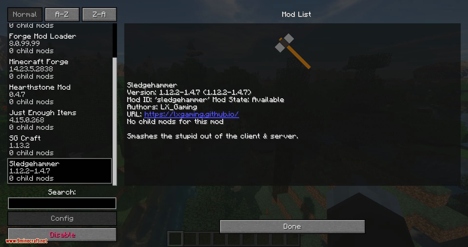 Sledgehammer mod for minecraft 02