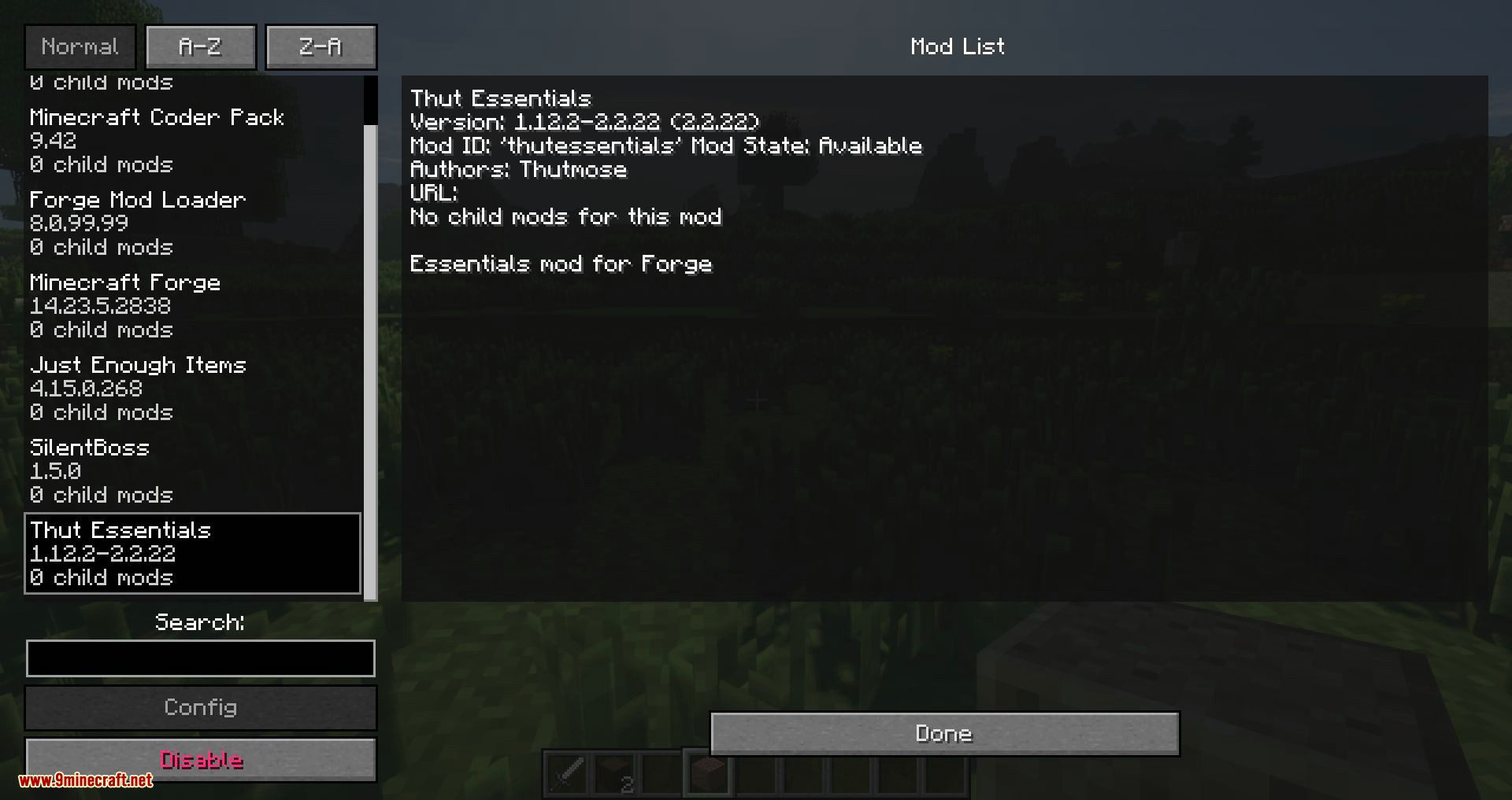 Thut Essentials mod for minecraft 12
