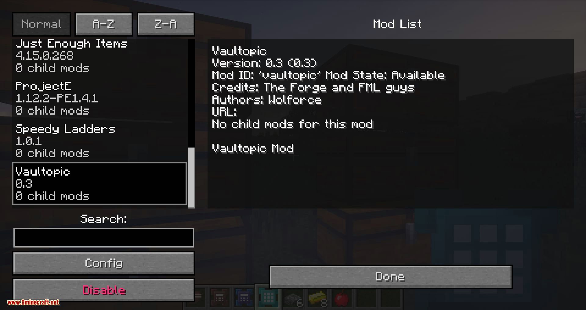 Vaultopic mod for minecraft 19