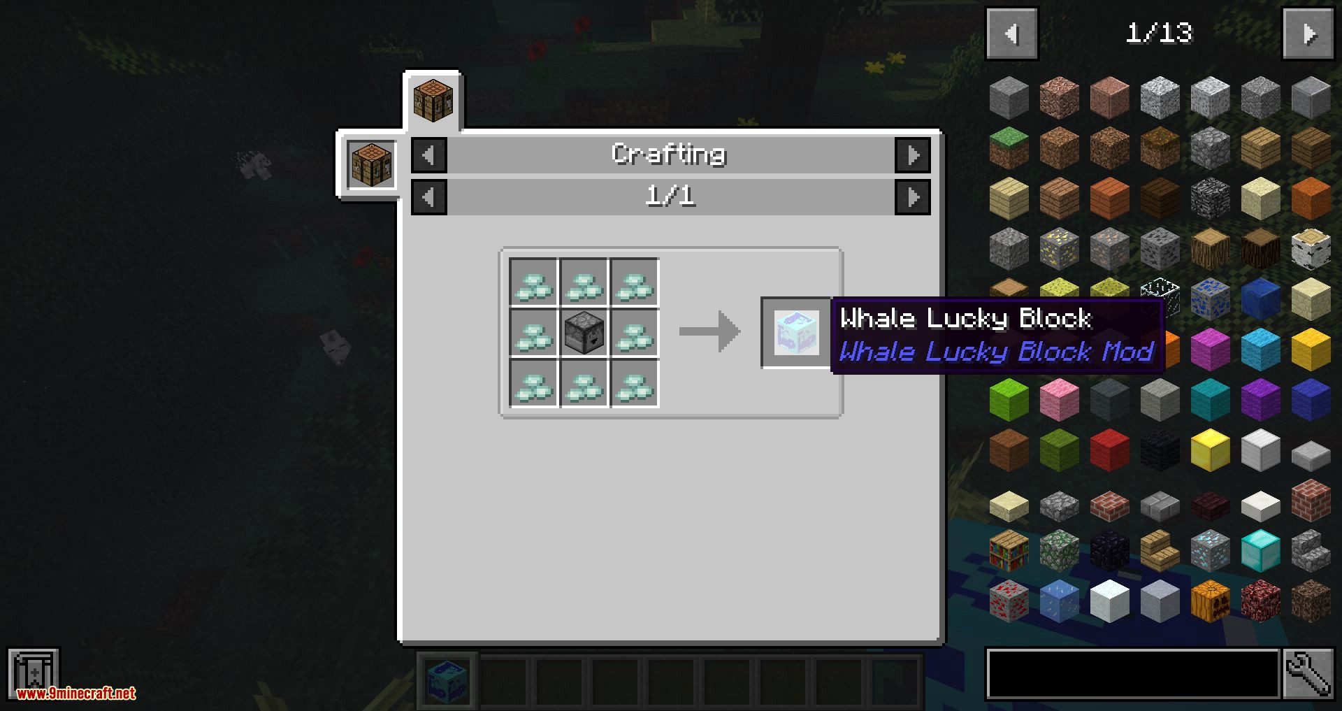 Whale Lucky Block mod for minecraft 01