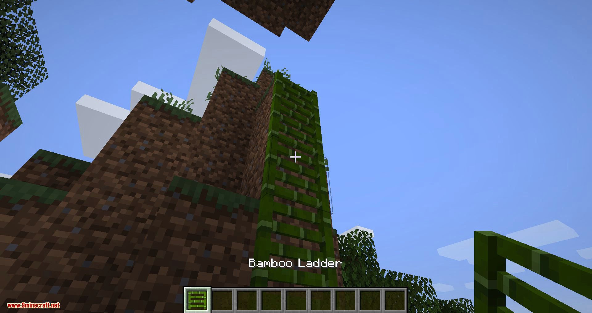 Bamboo Ladders mod for minecraft 01