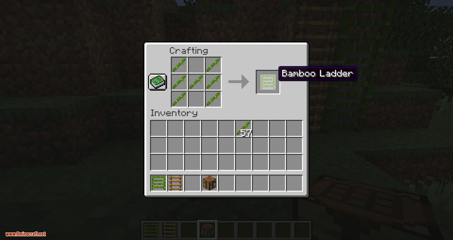 Bamboo Ladders mod for minecraft 06