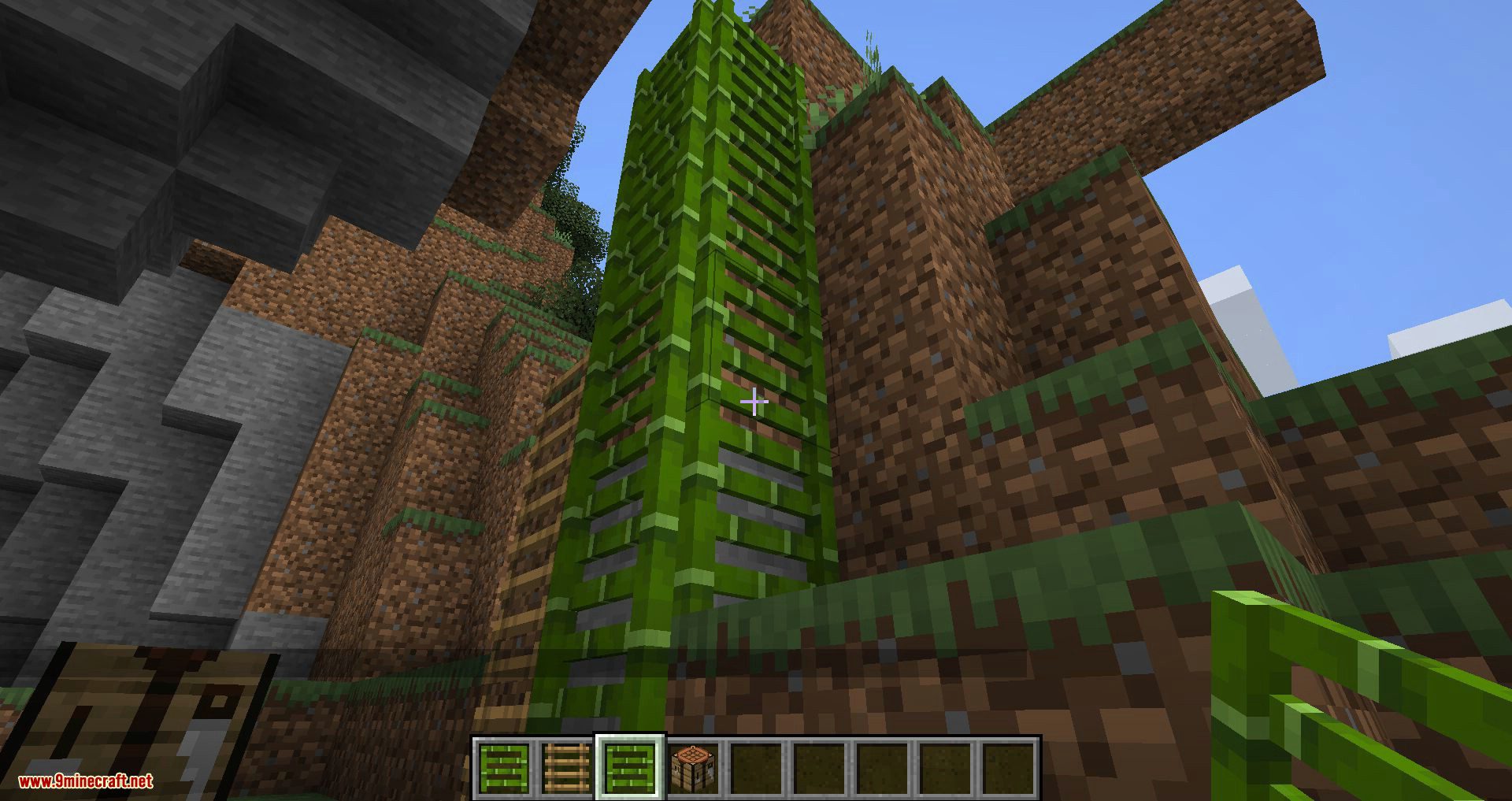 Bamboo Ladders mod for minecraft 07