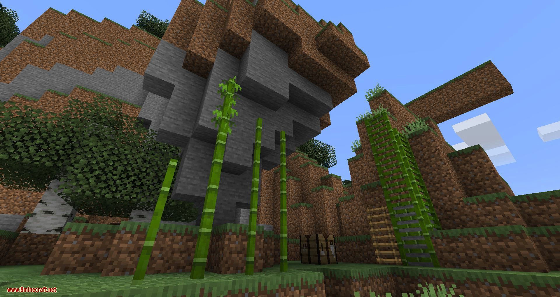 Bamboo Ladders mod for minecraft 09