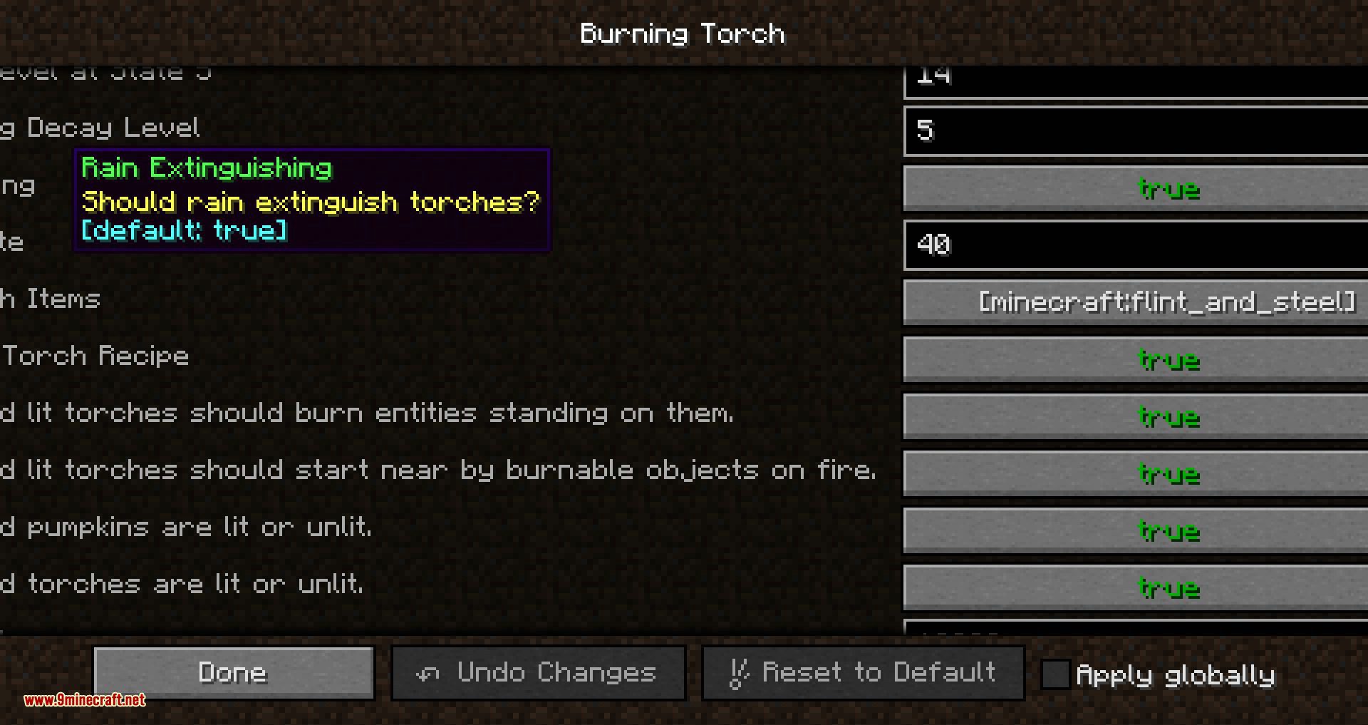 Burning Torch mod for minecraft 02