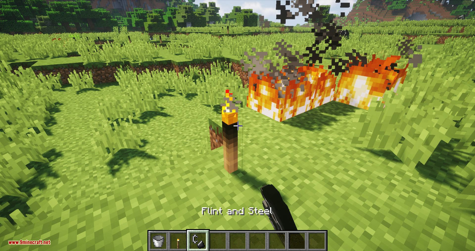 Burning Torch mod for minecraft 13