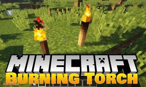 Burning Torch mod for minecraft logo