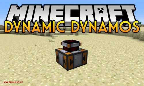 Dynamic Dynamos mod for minecraft logo