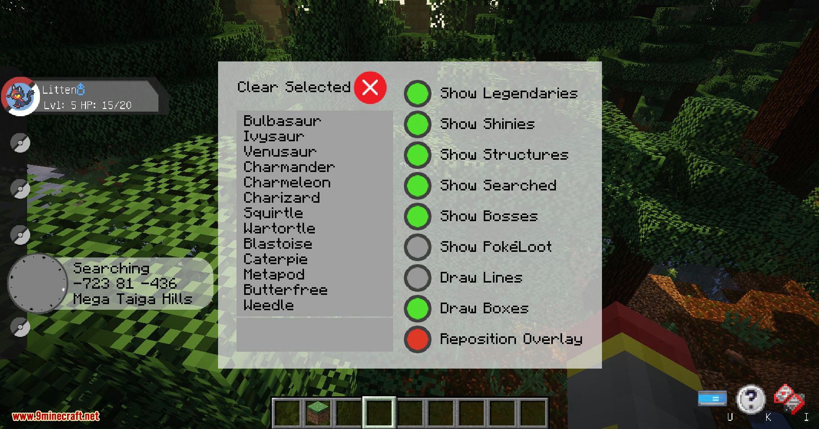 Gameshark mod for Minecraft (11)