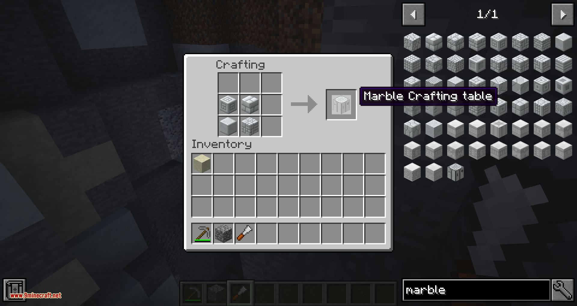 Marble Crafting Table mod for minecraft 08