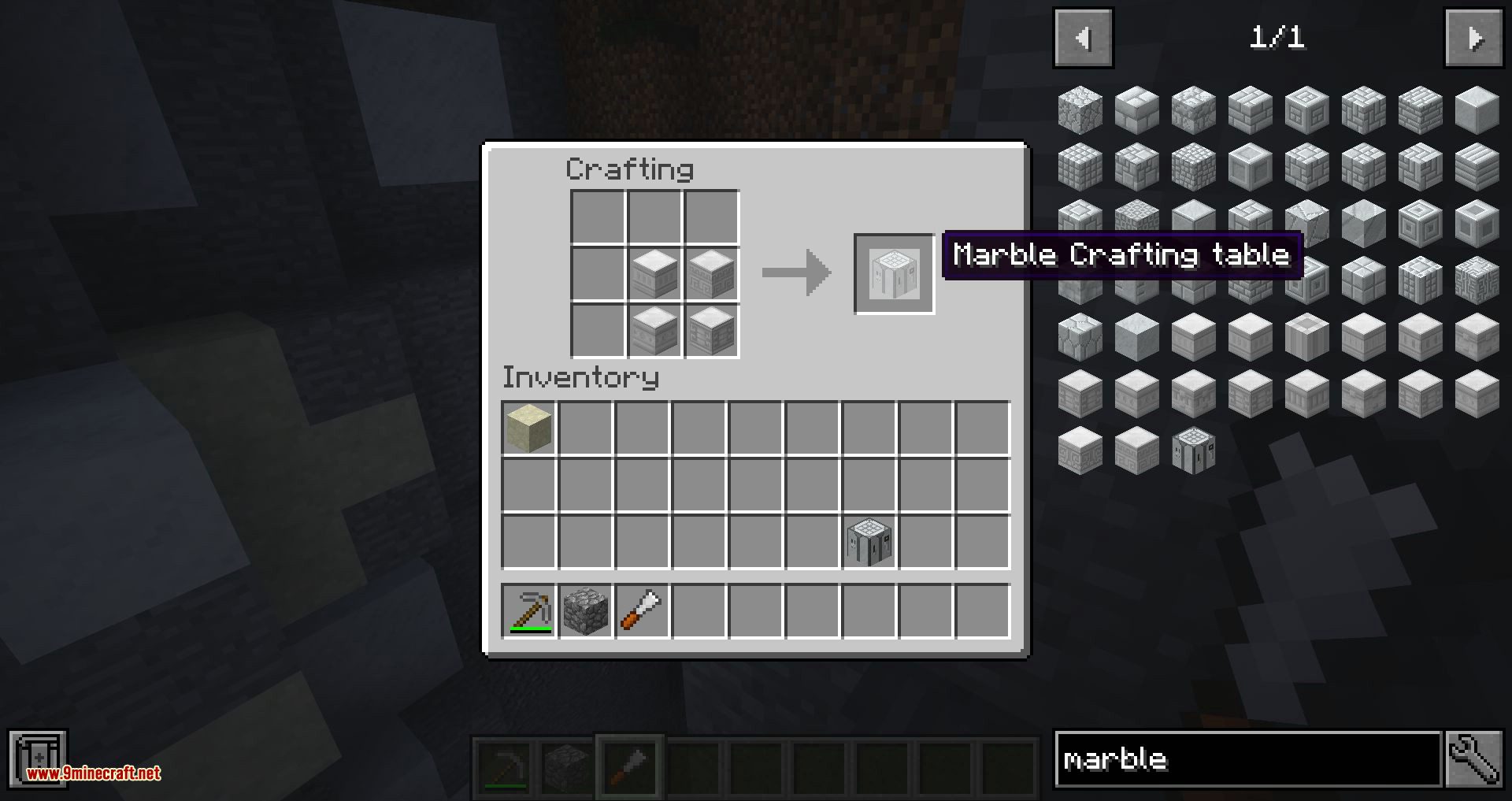Marble Crafting Table mod for minecraft 09