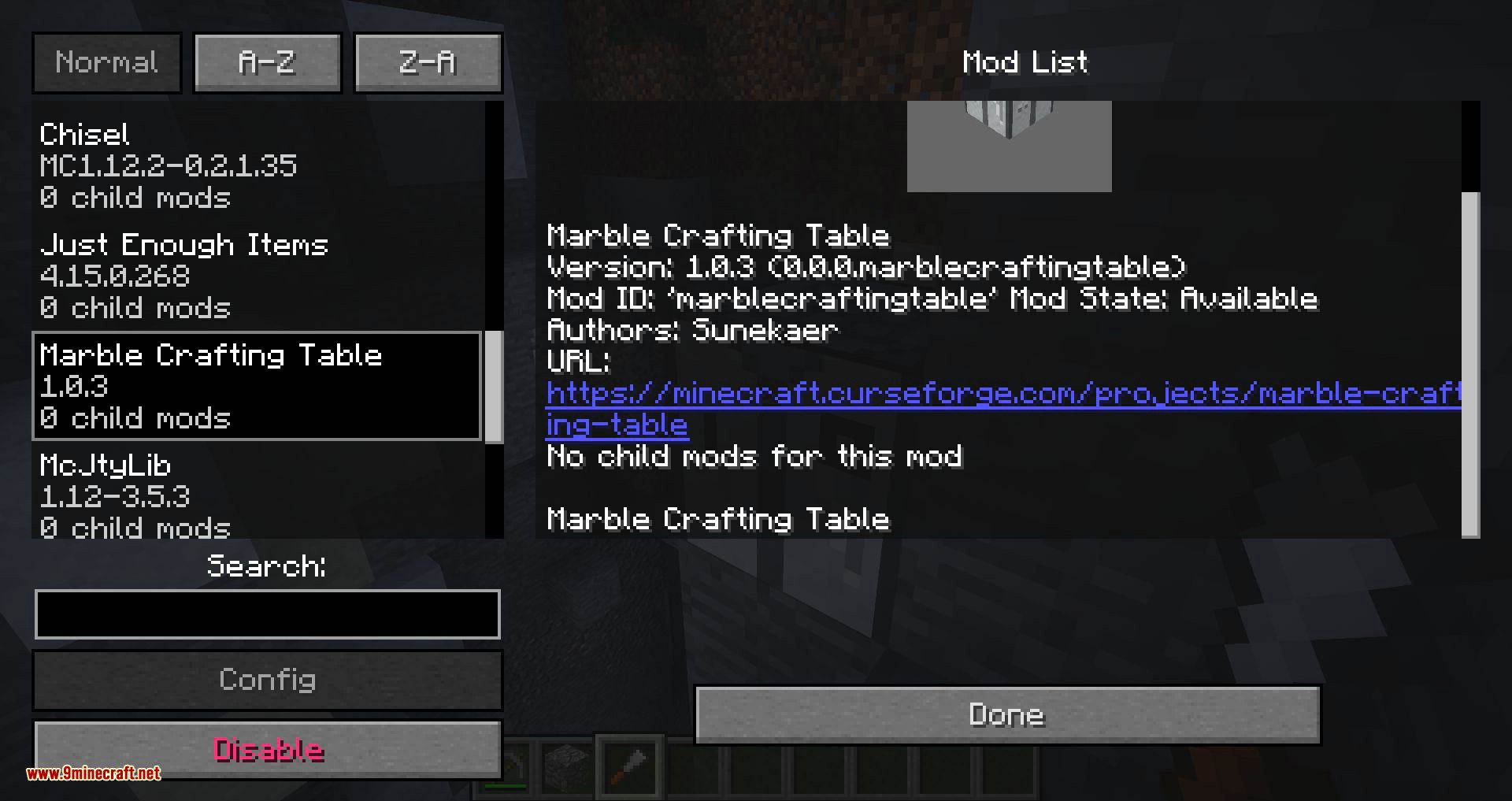 Marble Crafting Table mod for minecraft 10