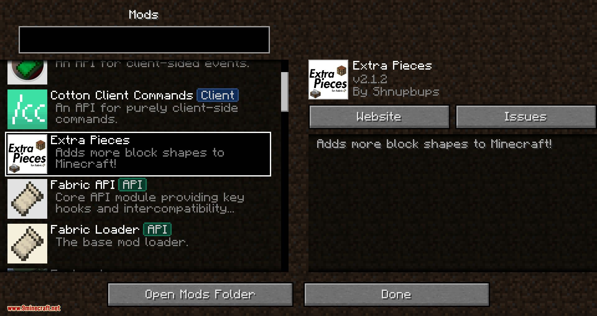 Game Menu Mod Option Mod (1.20.2, 1.19.4) - Modding Menu 