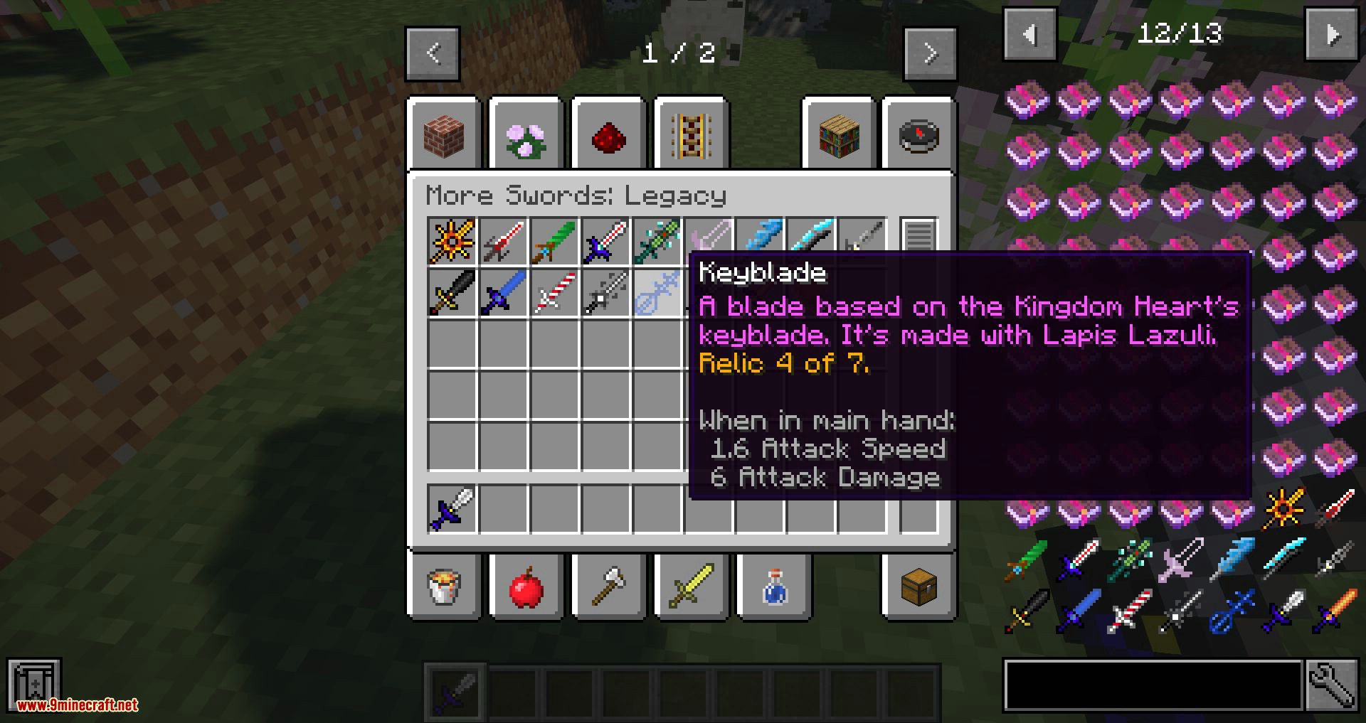 More Swords Mod 1.12.2/1.10.2/1.7.10 - Armor, Tools, and Weapons