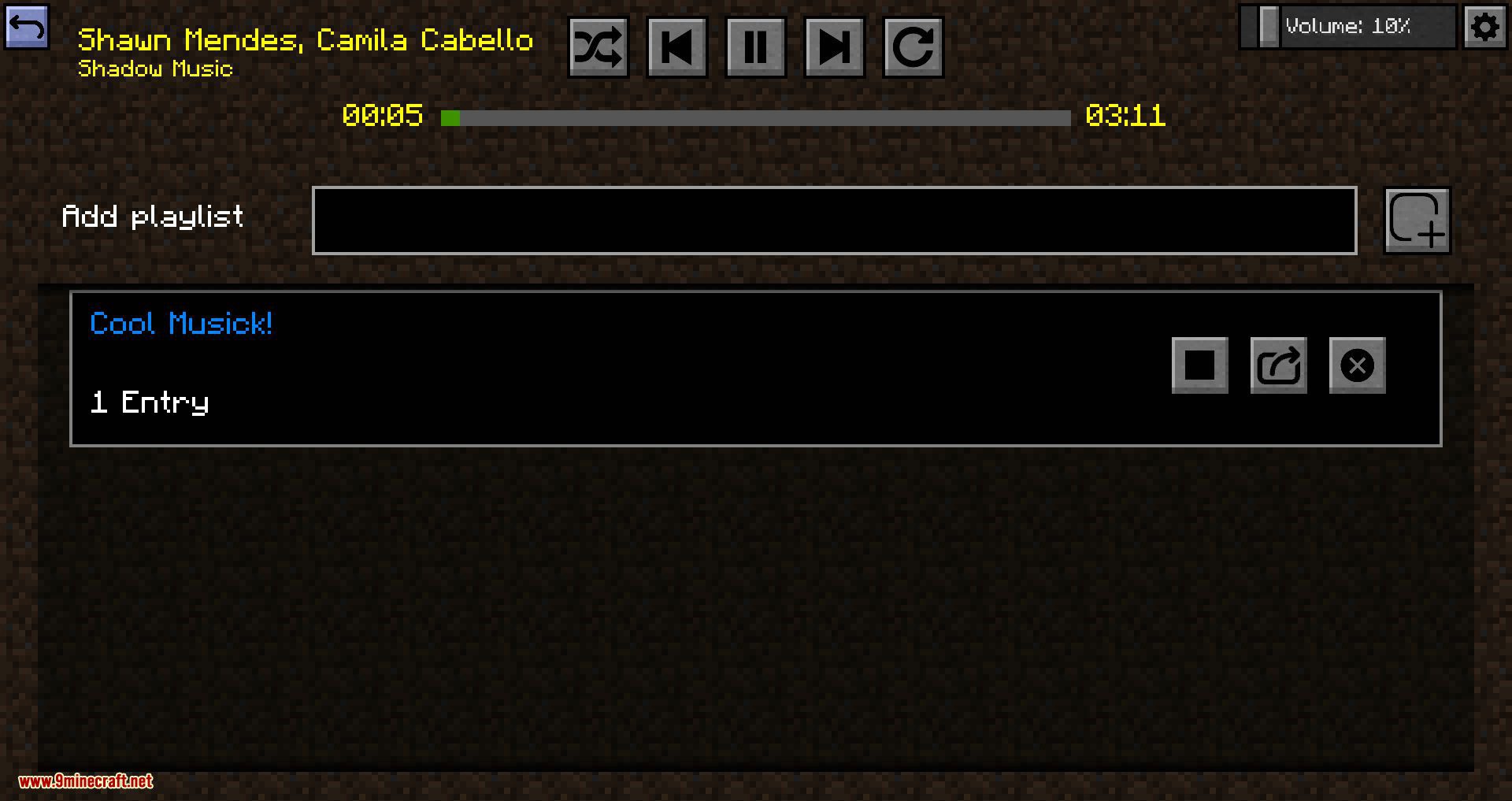 Music Player mod for minecraft 06