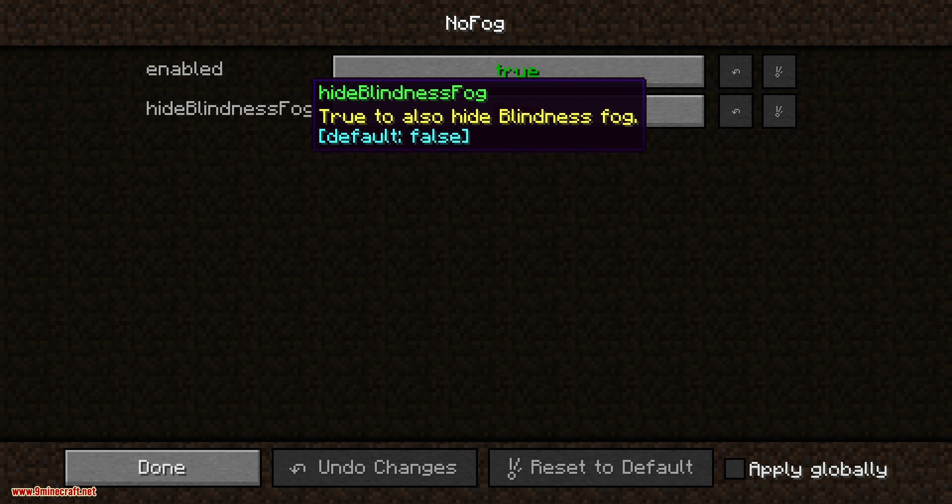 NoFog mod for minecraft 02
