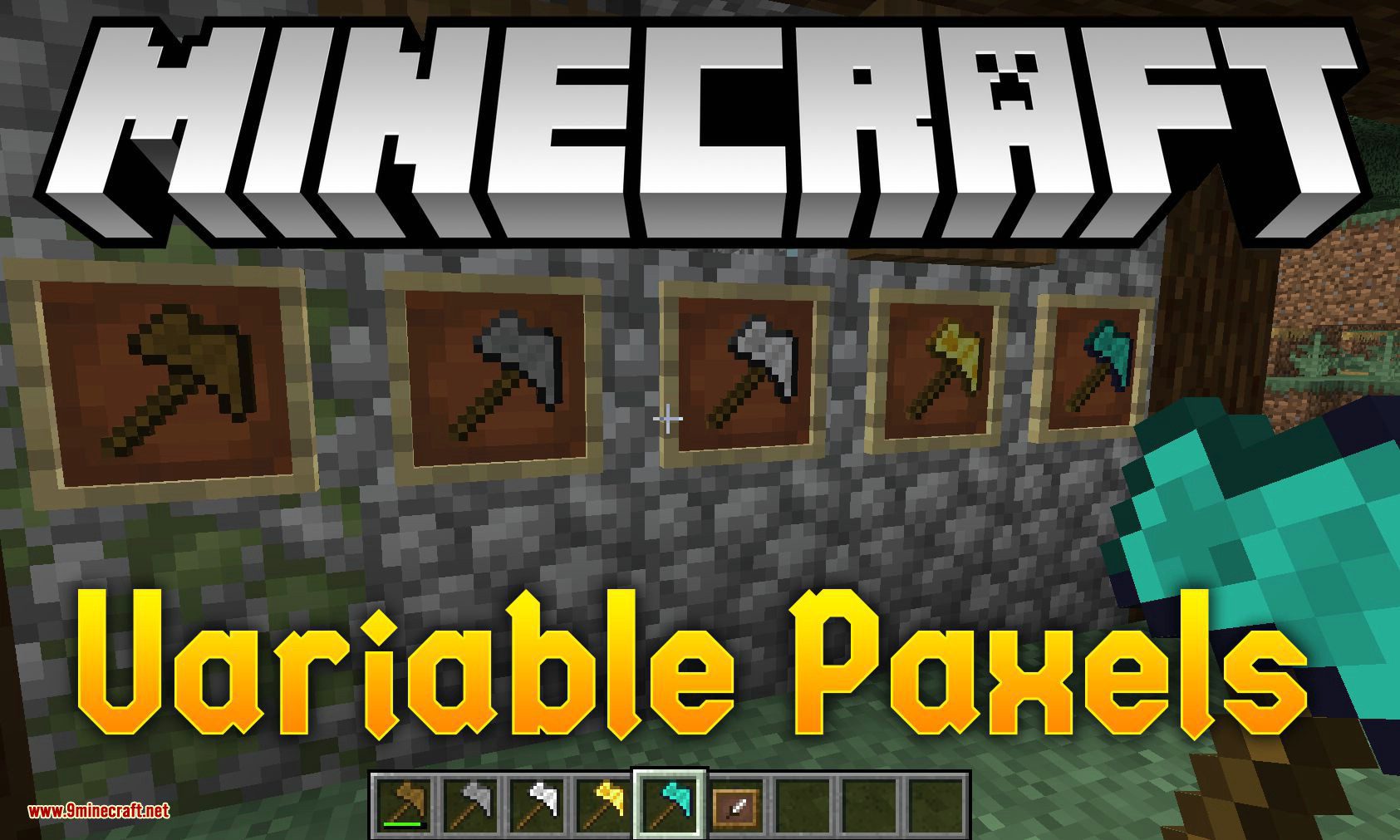 Variable Paxels mod for minecraft logo