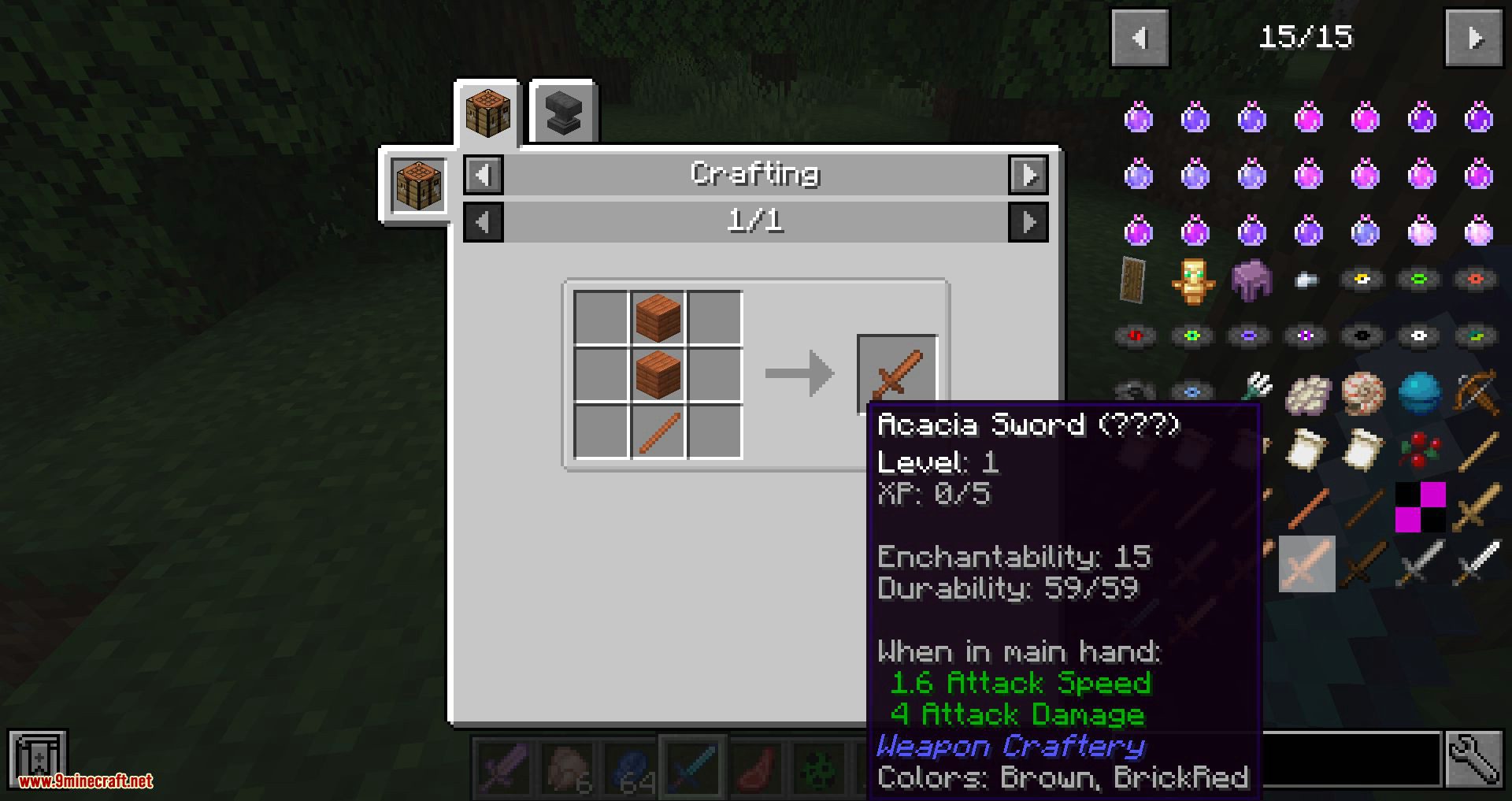 Weapon Craftery mod for minecraft 11