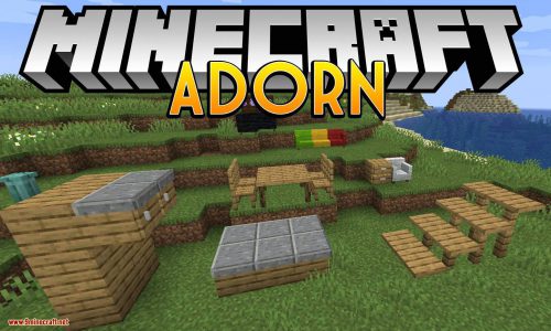 Adorn mod for minecraft logo