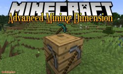 Advanced Mining Dimension mod for minecraft logo